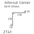 internal corner