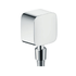 Wall outlet with non-return valve and pivot joint