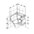 straddle rails for WC with flush valve