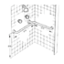 horizontal shower rails