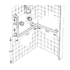 universal shower rails