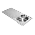 1200 x 535mm wide SSO-1200-SE single end bowl