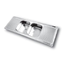 1500 x 535mm wide SSO-1500-DC double centre bowl