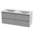 Ampio wall- hung acrylic basin & cabinet