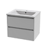Compatta wall- hung acrylic basin & cabinet