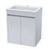 Contrarre White wall- hung acrylic basin & cabinet