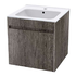 Zara Aged Stone wall-hung ceramic basin & cabinet