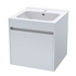Zara High Gloss White wall-hung ceramic basin & cabinet