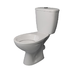 Neon push button close coupled WC without seat
