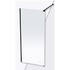 Barriera Black wall mounted shower screen