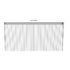 Zara Ribbed 800mm White wall hung cabinet with 1 drawer
