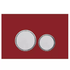 Red Glass Lecico Flush Plate