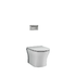 Stile Rimless WHP with Concealed Cistern and Chrome Actuator Plate