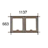 1137 x 663mm high J22