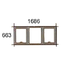 1686 x 663mm high J3