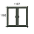 1137 x 1189mm high L22