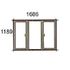 1686 x 1189mm high L3