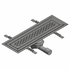 500mm channel - 50mm horizontal outlet - POL VCH500