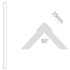 25 x 25mm Clear PVC-u Corner Guard