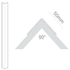 50 x 50mm Clear PVC-u Corner Guard