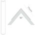 75 x 75mm Clear PVC-u Corner Guard