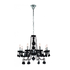 8-Light Chrome and Black Toledo chandelier (JP212-CH/BL)