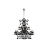 8-Light Chrome and Black Dream chandelier (JP217-CH/BL)