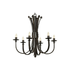 6-Light Antique Bronze Bali chandelier (JP241-ABZ)