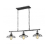 3-Light Grid pendant - Black & Chrome (JP0002-BLC)