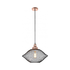 Mesh pendant - Matt Black & Copper (PF204E27MBLK /CP)