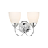 Tulip JH79-CH/W Wall Light -  Chrome and White