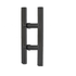 SAVI EURO T-Cranked Pull Handle BLACK (Code: BLKSAVSS01PH)