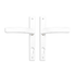 SAVI EURO Fox Spring-Loaded Lever Door Handle WHITE (Code: DHSFOXW)