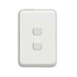 IP rated switch 2 gang (IP44)