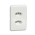 double socket 2 x 164-2 unswitched with Skin