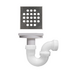 DrainMate - Stainless Steel grate with round holes