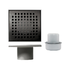 75mm WetFloor Drain - Black 200 x 200mm