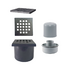 52mm WetFloor Drain - Gunmetal Grey 110 x 110mm