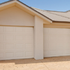 Double garage with two single door openings