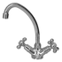 Crimson Chrome sink mixer with swivel spout (Code: 1VRCT00019)