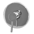 Moon Chrome single lever concealed mixer (Code: 1VRMT10000)