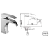 Galatina Chrome single lever bidet mixer (Code: 1LUXTAPGAL003)
