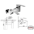 Galatina Chrome single lever bath mixer (Code: 1LUXTAPGAL004)