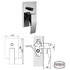 Galatina Chrome single lever concealed mixer with diverter (Code: 1LUXTAPGAL007)