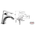 Montella Chrome single lever bidet mixer (Code: 1LUXTAPMON002)