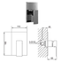 Thames Chrome single lever bath/shower mixer (Code: 1LUXTAPTHA003)