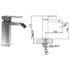 Thames Chrome single lever bidet mixer (Code: 1LUXTAPTHA006)