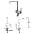 Thames Chrome single lever sink mixer (Code: 1LUXTAPTHA007)